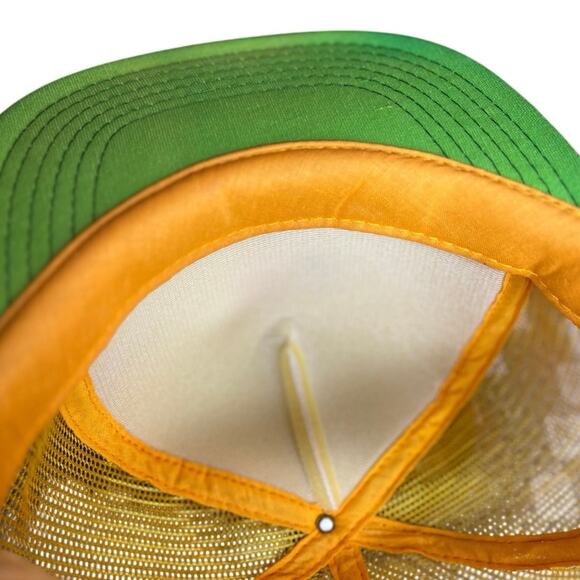 Vintage Snapback Trucker Hat | Florida Tourist | Yellow & White | Boat Scene - Picture 8 of 8